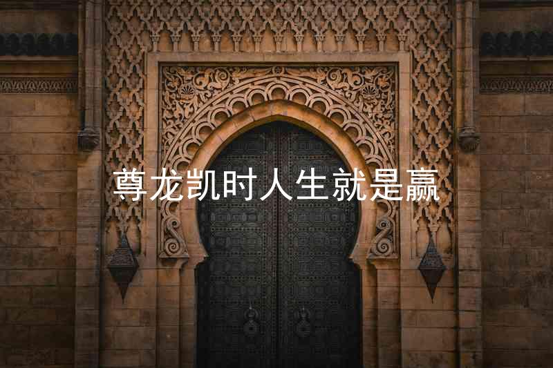 尊龙凯时人生就是赢