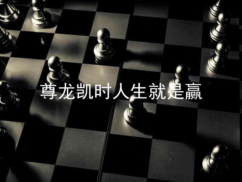 尊龙凯时人生就是赢